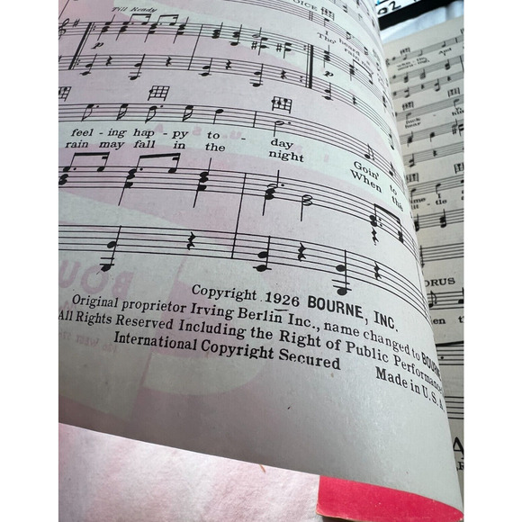 Vintage Sheet Music 1926 Woods When Red Robin Comes Bobbin Along Standard Ed. - Picture 2 of 2